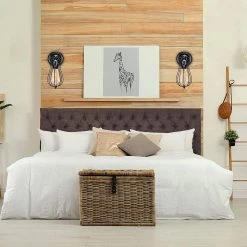 7.87 in. 1-Light Chrome Metal Dimmable Wall Sconce with White Shade by YANSUN -YANSUN Shop balck yansun wall sconces h wl023n1 44 1000