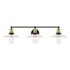 27.56 in. 3-Light Black and Gold Wall Sconce with Clear Glass Shade by YANSUN -YANSUN Shop black and gold yansun wall sconces h wl039 64 1000
