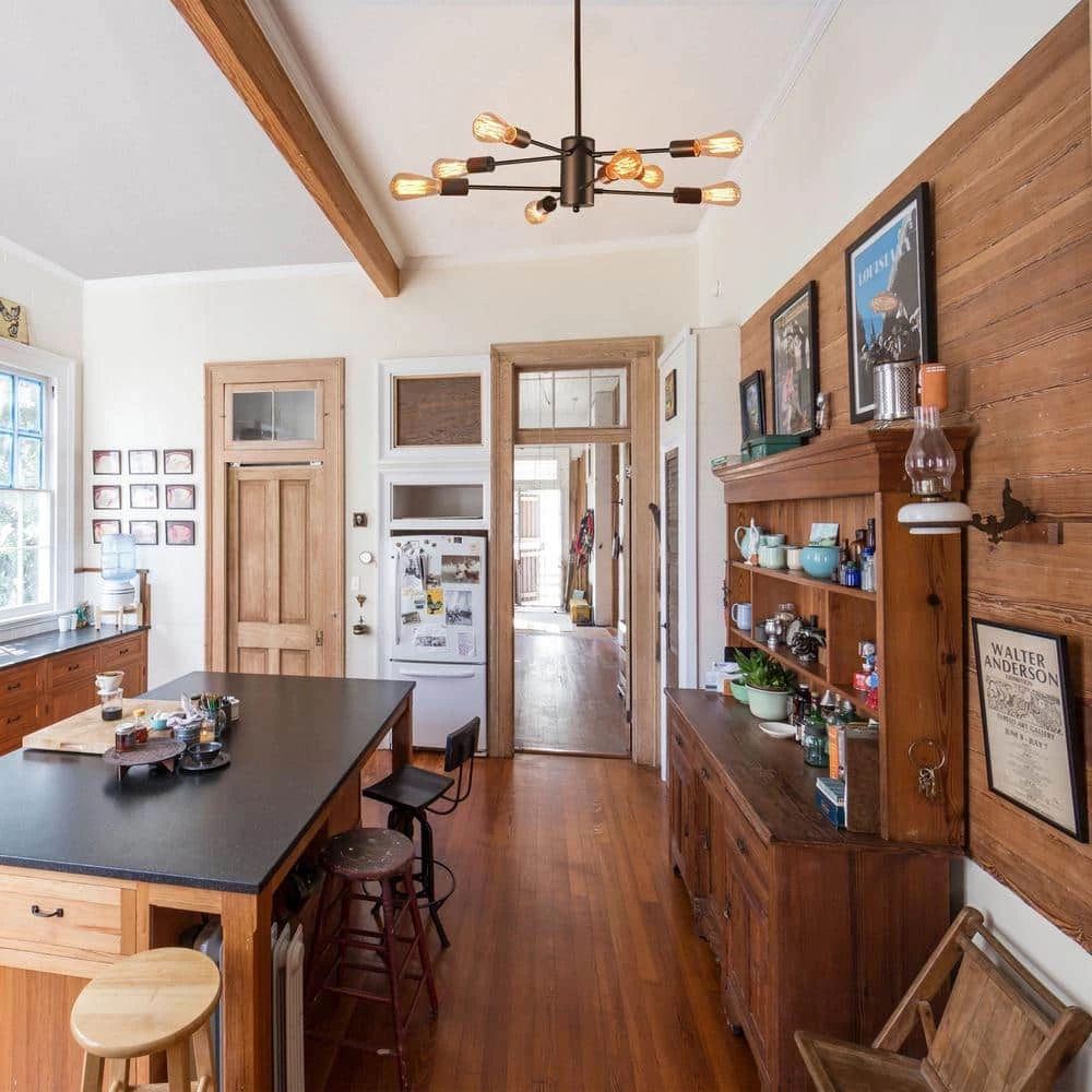 8-Light Modern Black Sputnik Bedroom Chandelier, Dining Room Island Pendant Light with 2-Tiers by YANSUN 6 8-Light Modern Black Sputnik Bedroom Chandelier, Dining Room Island Pendant Light with 2-Tiers by YANSUN - Image 5