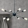 8-Light Black Unique Modern Sputnik Chandelier Pendant by YANSUN -YANSUN Shop black yansun chandeliers h dz013 64 1000