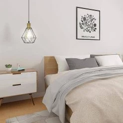 8.66 in. 1-Light Black Island Wrought Iron Mesh Geometric Cage Pendant Light by YANSUN -YANSUN Shop black yansun chandeliers h dz044n1 76 1000