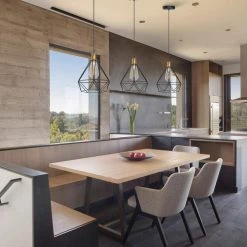 8.66 in. 1-Light Black Island Wrought Iron Mesh Geometric Cage Pendant Light by YANSUN -YANSUN Shop black yansun chandeliers h dz044n1 fa 1000