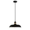 13.39 in.1-Light Black Farmhouse Pendant Hanging Light with Metal Shade by YANSUN -YANSUN Shop black yansun chandeliers h dz062n1 64 1000