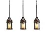 13.39 in. 1-Light Black Farmhouse Island Pendant Hanging Light with Wood Grain and Glass Shade (3-Pack) by YANSUN -YANSUN Shop black yansun chandeliers h dz077 3 64 1000