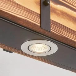 4-Light Kitchen Island-Linear LED Pendant with Wood Accents (Bulbs Included) by YANSUN -YANSUN Shop black yansun chandeliers h dz082 1f 1000