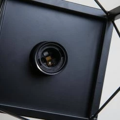 1-Light Black Kitchen Island Pendant with Cage Design Shade by YANSUN -YANSUN Shop black yansun chandeliers h dz103 44 1000