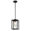 1-Light Black Kitchen Island Pendant with Cage Design Shade by YANSUN -YANSUN Shop black yansun chandeliers h dz103n1 64 1000