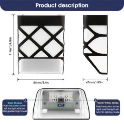 Solar Battery Black Integrated LED Dusk to Dawn Waterproof Decorative Deck Rail Light (12-Pack) by YANSUN -YANSUN Shop black yansun deck rail lights h so03402 12 76 1000