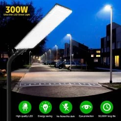 300-Watt Black Outdoor Integrated LED Thin Flood Light for Gardens Squares Billboards Factories Docks by YANSUN -YANSUN Shop black yansun flood lights fx zl0000902 c3 1000