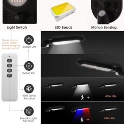 8-Watt 120-Degree Black Motion Activated Outdoor Integrated LED Flood Light with Remote Control (6-Pack) by YANSUN -YANSUN Shop black yansun flood lights h so04001jb 6 1f 1000