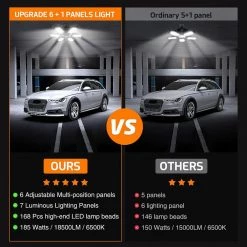 11.88 in. 100-Watt 6-Leaf Integrated LED Folding Cluster Garage Light Flush Mount (4-Pack) by YANSUN -YANSUN Shop black yansun flush mount lights fx zb0001103 44 1000