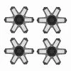 11.88 in. 100-Watt 6-Leaf Integrated LED Folding Cluster Garage Light Flush Mount (4-Pack) by YANSUN -YANSUN Shop black yansun flush mount lights fx zb0001103 64 1000