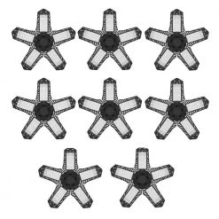 11.88 in. 80-Watt 5-Leaf Integrated LED Folding Cluster Garage Light Flush Mount (8-Pack) by YANSUN