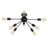 26 in. 8-Light Black Sputnik Chandelier Metal LED Flush Mount by YANSUN -YANSUN Shop black yansun flush mount lights h cl020bn1 64 1000