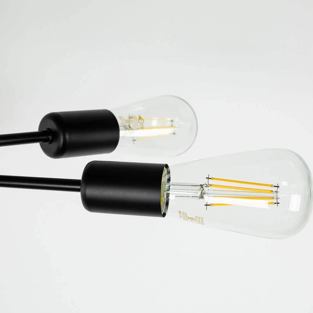 6-Light Black Sputnik Modern Linear Semi Flush Mount by YANSUN 7 6-Light Black Sputnik Modern Linear Semi Flush Mount by YANSUN - Image 5