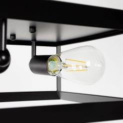 2-Light Black Farmhouse Caged Square Flush Mount Industrial Vintage Ceiling Lighting by YANSUN 16 2-Light Black Farmhouse Caged Square Flush Mount Industrial Vintage Ceiling Lighting by YANSUN -YANSUN Shop black yansun flush mount lights h cl025 1f 1000