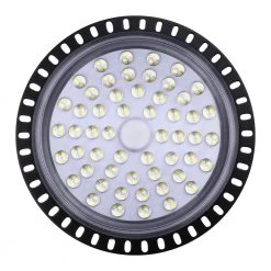 11.8 in. 200-Watt Black Equivalent Integrated LED Cool White UFO High Bay Light, 6500K by YANSUN