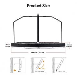 13 in. 300-Watt Black Equivalent Integrated LED Cool White High Bay Light, 6000K by YANSUN -YANSUN Shop black yansun high bay lights fx zo0178800 c3 1000