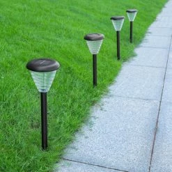 Solar Powered Integrated LED Dusk to Dawn Waterproof Decorative Path Light in Color Changing (2-Pack) by YANSUN -YANSUN Shop black yansun novelty lamps h lt002us 66 1000