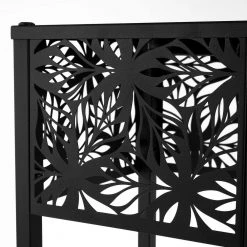 29 .5 in. Black Outdoor Solar Flower Lamp Stand Light by YANSUN -YANSUN Shop black yansun outdoor floor lamps fx me0100900 4f 1000