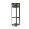 29 .5 in. Black Outdoor Solar Flower Lamp Stand Light by YANSUN -YANSUN Shop black yansun outdoor floor lamps fx me0100900 64 1000