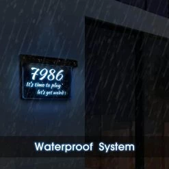 Solar Powered House Numbers Address Sign Dusk to Dawn Waterproof Outdoor Plaque Light with 2 Lighting Modes by YANSUN -YANSUN Shop black yansun outdoor specialty lighting h so039sxn2 1f 1000