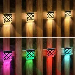 Solar Battery Black Integrated LED Dusk to Dawn Waterproof Decorative Deck Rail Light (6-Pack) by YANSUN 11 Solar Battery Black Integrated LED Dusk to Dawn Waterproof Decorative Deck Rail Light (6-Pack) by YANSUN -YANSUN Shop black yansun path lights h so03802 2 40 1000