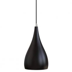 9.06 in. 1-Light Black Pendant, Modern Style by YANSUN