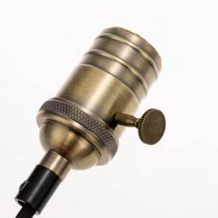 1-Light Black Vintage Plug-in Dimmable Bulb Mini Pendant with Brass Socket (1-Pack) by YANSUN -YANSUN Shop black yansun pendant lights h dz091 4f 1000