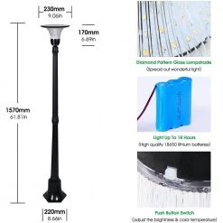 29.13 in. 1-Light Black Aluminum Waterproof Integrated LED Outdoor Solar Motion Sensor Post Light Set(2-Pack) by YANSUN -YANSUN Shop black yansun post light sets tg so063 40 1000