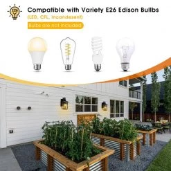 1-Light Black Outdoor Wall Lantern Sconce with Clear Glass (2-Pack) by YANSUN -YANSUN Shop black yansun vanity lighting h wl001 2 1f 1000