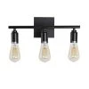 16 in. 3-Light Black Iron Vanity Light with Painted Matte (2-Pack) by YANSUN -YANSUN Shop black yansun vanity lighting h wl005 2 64 1000