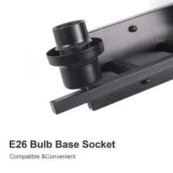 14.5 in. 2-Light Matte Black Vanity Light with Clear Glass Shade by YANSUN -YANSUN Shop black yansun vanity lighting h wl006 44 1000