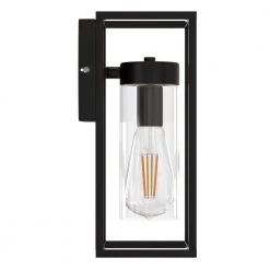 12.6 in. 1-Light Black Vintage Wall Light, Outdoor Industrial Style Wall Sconce by YANSUN -YANSUN Shop black yansun vanity lighting h wl013n1 1d 1000