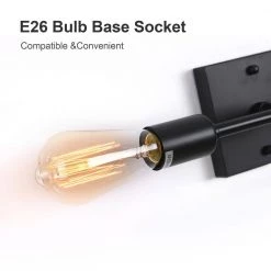 13.4 in. 2-Light Black Iron Vanity Light with Painted Matte (2-Pack) by YANSUN 14 13.4 in. 2-Light Black Iron Vanity Light with Painted Matte (2-Pack) by YANSUN -YANSUN Shop black yansun vanity lighting h wl041b 2 1f 1000