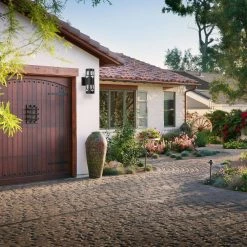 11.81 in. 2-Light Black Cylinder Modern E26 Base LED Indoor/Outdoor Porch Light Wall Lantern Sconce by YANSUN -YANSUN Shop black yansun vanity lighting h wl075 44 1000