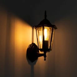 7 in. 1-Light 60-Watt Black Waterproof Outdoor Wall Pack Light Lantern with Glass Shade by YANSUN 14 7 in. 1-Light 60-Watt Black Waterproof Outdoor Wall Pack Light Lantern with Glass Shade by YANSUN -YANSUN Shop black yansun wall pack lights h wl061 1f 1000