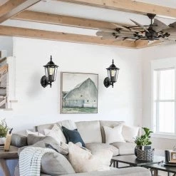 7 in. 1-Light 60-Watt Black Waterproof Outdoor Wall Pack Light Lantern with Glass Shade by YANSUN 17 7 in. 1-Light 60-Watt Black Waterproof Outdoor Wall Pack Light Lantern with Glass Shade by YANSUN -YANSUN Shop black yansun wall pack lights h wl061 76 1000