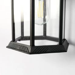 8 in. 1-Light 60-Watt Black Waterproof Outdoor Wall Pack Light with Clear Glass Shade by YANSUN 15 8 in. 1-Light 60-Watt Black Waterproof Outdoor Wall Pack Light with Clear Glass Shade by YANSUN -YANSUN Shop black yansun wall pack lights h wl063 44 1000