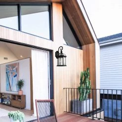 8 in. 1-Light 60-Watt Black Waterproof Outdoor Wall Pack Light with Clear Glass Shade by YANSUN 17 8 in. 1-Light 60-Watt Black Waterproof Outdoor Wall Pack Light with Clear Glass Shade by YANSUN -YANSUN Shop black yansun wall pack lights h wl063 76 1000