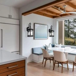 8 in. 1-Light 60-Watt Black Waterproof Outdoor Wall Pack Light with Clear Glass Shade by YANSUN 16 8 in. 1-Light 60-Watt Black Waterproof Outdoor Wall Pack Light with Clear Glass Shade by YANSUN -YANSUN Shop black yansun wall pack lights h wl063 fa 1000