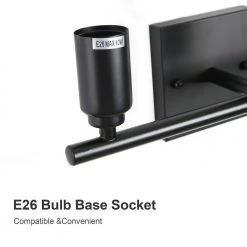 15.7 in. 3-Light Black Iron Vanity Light with Painted Matte by YANSUN -YANSUN Shop black yansun wall sconces h wl002 1f 1000