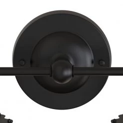 9.84 in. 2-Light U-Shaped Dimmable Black Wall Lamp with Caged Shaded by YANSUN -YANSUN Shop black yansun wall sconces h wl017 fa 1000