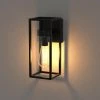 12.6 in. 1-Light Black Wall Lamp with Glass Shaded by YANSUN 1 12.6 in. 1-Light Black Wall Lamp with Glass Shaded by YANSUN -YANSUN Shop black yansun wall sconces h wl019 64 1000