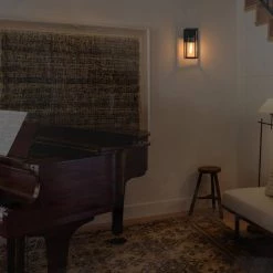 12.6 in. 1-Light Black Wall Lamp with Glass Shaded by YANSUN -YANSUN Shop black yansun wall sconces h wl019 fa 1000