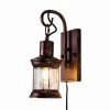 13 in. 1-Light Retro Industrial Style Wall Lamp, Black Wrought Iron Wall Lamp for Bar, Cafe, Restaurant by YANSUN -YANSUN Shop black yansun wall sconces h wl028 64 1000