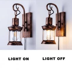 13 in. 1-Light Retro Industrial Style Wall Lamp, Black Wrought Iron Wall Lamp for Bar, Cafe, Restaurant by YANSUN -YANSUN Shop black yansun wall sconces h wl028n1 1f 1000