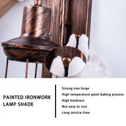 13 in. 1-Light Retro Industrial Style Wall Lamp, Black Wrought Iron Wall Lamp for Bar, Cafe, Restaurant by YANSUN -YANSUN Shop black yansun wall sconces h wl028n1 44 1000