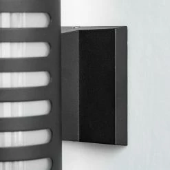 11.81 in. 2-Light Black Cylinder Modern E26 Base LED Indoor/Outdoor Porch Light Wall Lantern Sconce by YANSUN -YANSUN Shop black yansun wall sconces h wl034n1 44 1000