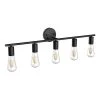 31.5 in. 5-Light Black Metal Wall Sconce Vanity Lighting without Shade by YANSUN